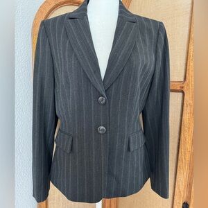 Tahari muted stripe blazer